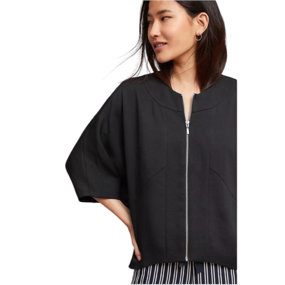 Cartonnier x Anthropologie Jay Full Zip Dolman Cape Jacket size large - Picture 7 of 12